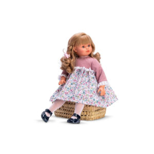 Papusa Pepa in rochie cu flori, 57cm ASI