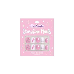 Set 10 unghii false Starshine Nails, cu adeziv Press-On, pentru fetite, Martinelia