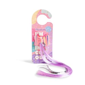 Clips de par funda cu extensie colorata in asort Martinelia