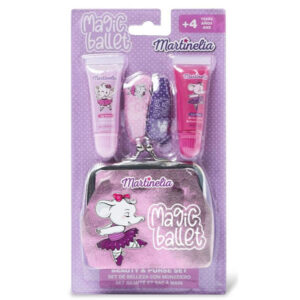 Set luciu de buze cu portofel si cleme de par MARTINELIA