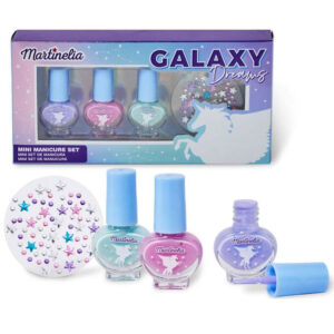 Set 3 lacuri de unghii si stickere Galaxy Dream Pegaso MARTINELIA