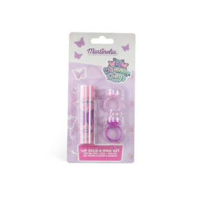 Set balsam de buze si 2 inele asortate Shimmer Wings MARTINELIA