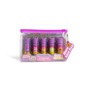Set 5 bucati balsam de buze Super Girl MARTINELIA
