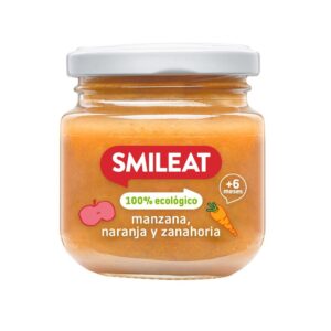 Smileat Piure organic din mere , portocale si morcov 6luni +,130gr