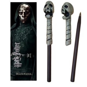 Bagheta magica pix + semn carte Death Eater NOBLE COLLECTION