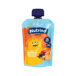 Piure cu mere,portocala,biscuiti si ciocolata 100g NUTRINO JUNIOR
