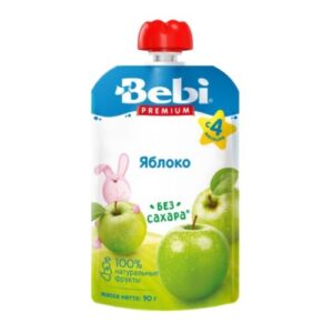 Piure de mere 90g (4+) pouch Bebi PREMIUM