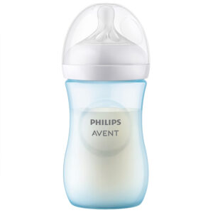 Avent Biberon Natural Response din plastic tetina din silicon 260ml Blue 1m+