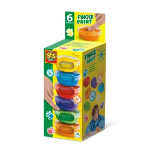 Set acuarele pentru degete (6 x 45ml) SES