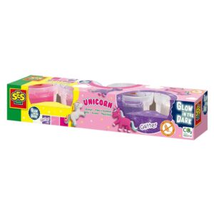 Set pasta de modelare cu sclipici 4x90gr Unicorn SES