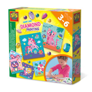 Set creativ Pictura cu diamante Giant gems SES