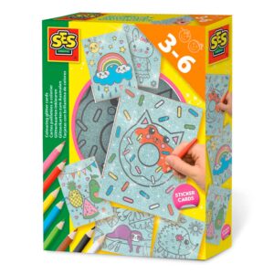 Set de colorat cu sclipici SES