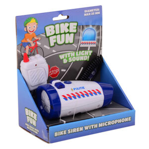 Sirena de politie Bike Fun cu microfon JOHNTOY