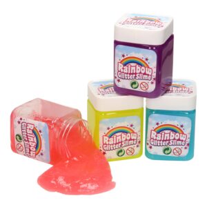 Slime cu sclipici curcubeu, 4 asort JOHNTOY