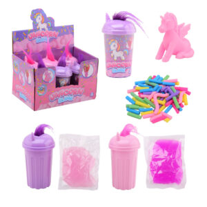 Set joc Slime Unicorn cu par JOHNTOY
