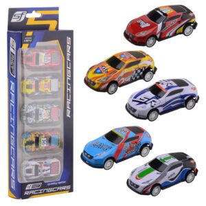 Masini de curse 7 cm, 5 buc in cutie, in asort JOHNTOY