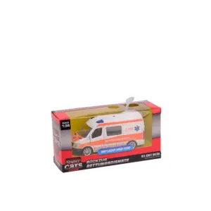 Masina de Ambulanta 1:43 cu sunete si lumina JOHNTOY