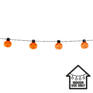 Ghirlanda pentru Halloween Dovleac luminos 175 cm