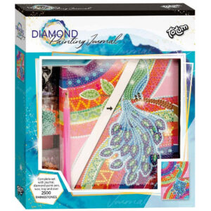 Set de creatie Caiet cu diamante Paun TOTUM