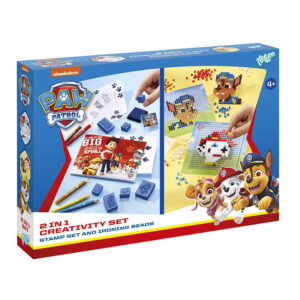 Set creativ 2 in 1 cu margele de calcat Paw Patrol TOTUM