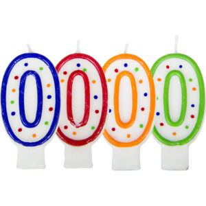 Lumanare Cifra 0 cu puncte Folat