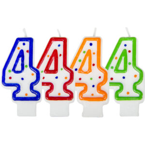 Lumanare Cifra 4 cu puncte Folat