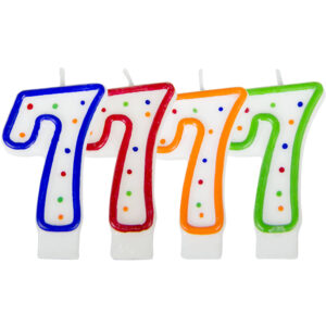 Lumanare Cifra 7 cu puncte Folat