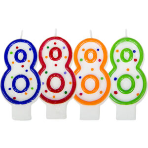 Lumanare Cifra 8 cu puncte Folat