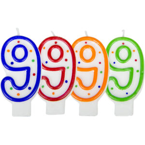 Lumanare Cifra 9 cu puncte Folat