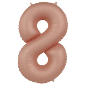 Balon Folie 86cm Cifra 8 Roz Vintage Ultra Mat Folat