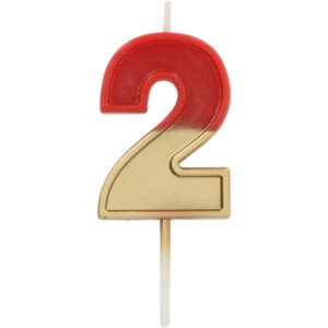 Lumanare Retro Vibes Warm Hues Metallic Cifra 2 Folat