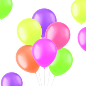 Set 10 Baloane latex Bright Neons 30cm Folat