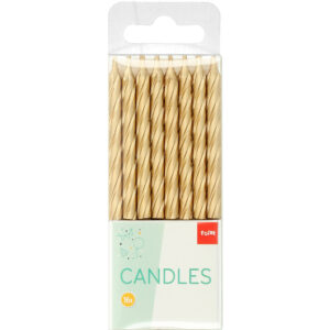 Set 16 Lumanari Tort Aurii Folat