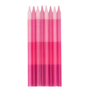 Set 24 Lumanari Tort roz 10 cm Folat