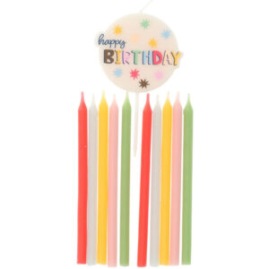 Set 11 Lumanari Tort Happy Birthday Stelute Folat