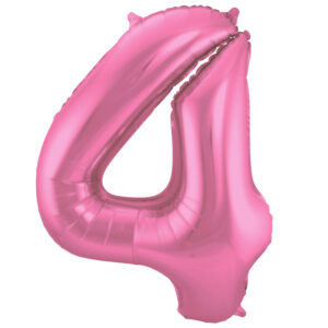 Balon Folie 86cm Matte Roz Cifra 4 Folat