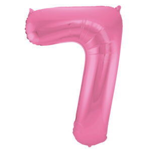 Balon Folie 86cm Matte Roz Cifra 7 Folat
