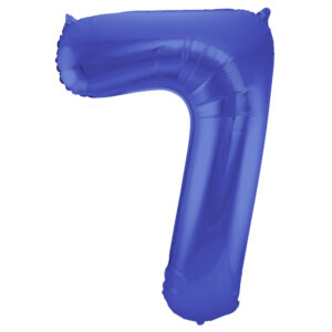 Balon Folie 86cm Matte Albastru Cifra 7 Folat