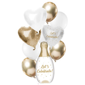 Set 10 Baloane Celebrate Folie/Latex Folat