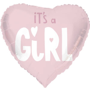 Balon Folie Inima 45 cm Its a Girl Folat
