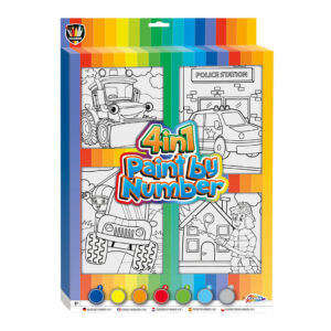 Set pictura pe numere 4-in-1 pentru baieat Grafix