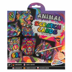 Set de Scratch art 19,5x19,5cm in asort. Grafix