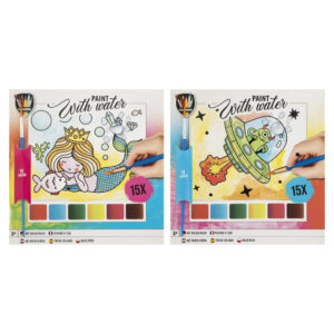 Set pictura, Grafix, Vopsele cu apa 20 x 20cm in asort. Grafix