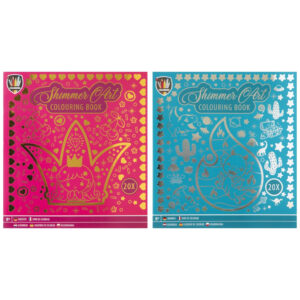 Carte de colorat Foil Colouring Book. 24 x 22 cm in asort. Grafix