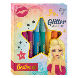Set 8 markere glitter Besties GRAFIX