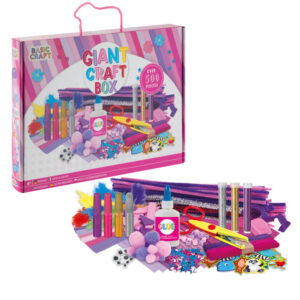 Set creativ Giant Craft Box. roz 40x30 cm peste 500 de piese GRAFIX