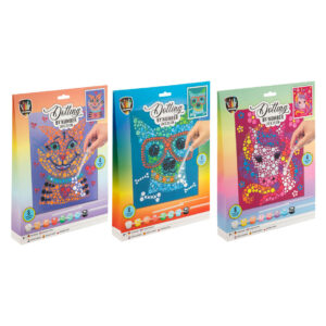 Pictura pe numere cu punctulete 20x25cm in asort. Grafix