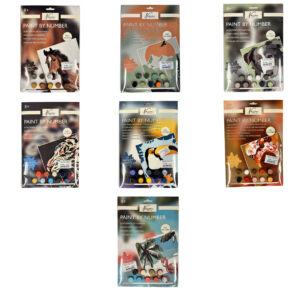 Pictura pe numere in asort. 32x22cm, in asort. Grafix