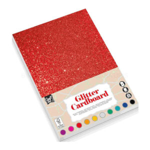 Set 10 coli carton cu sclipici 200 gr GRAFIX