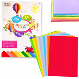 Hartie colorata. A4 110 gsm. 30 foi GRAFIX